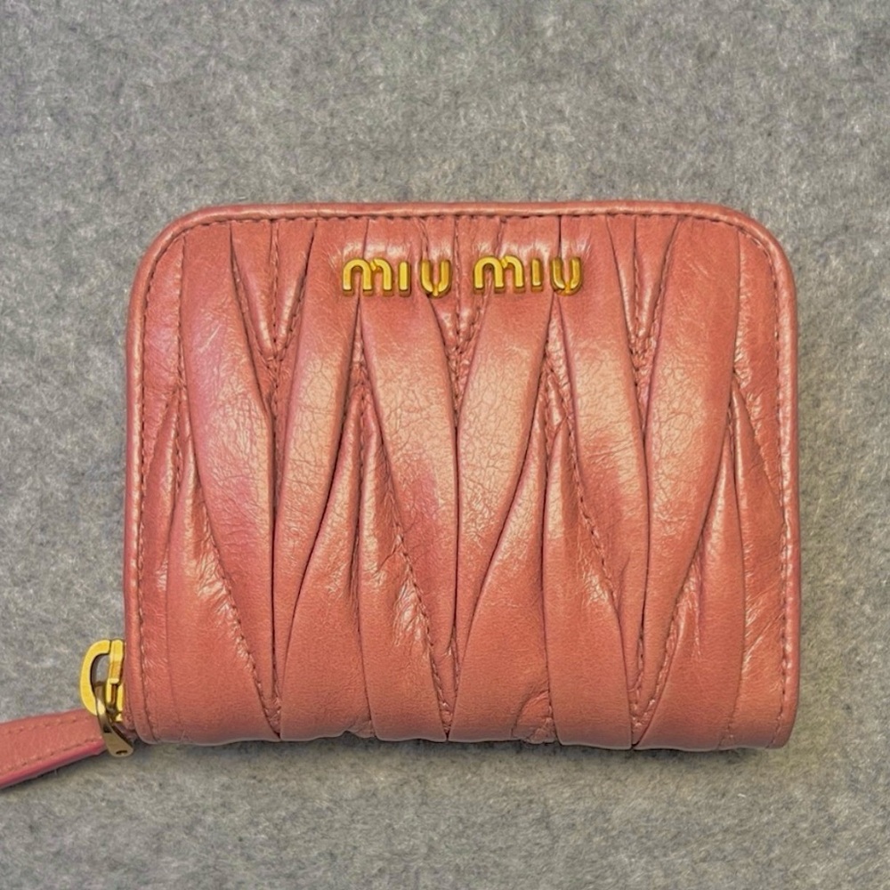 Miu Miu  compact  zippy card wallet